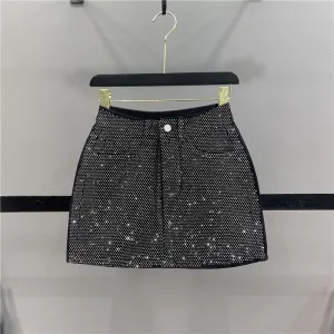 Diamond Jean Mini Skirt