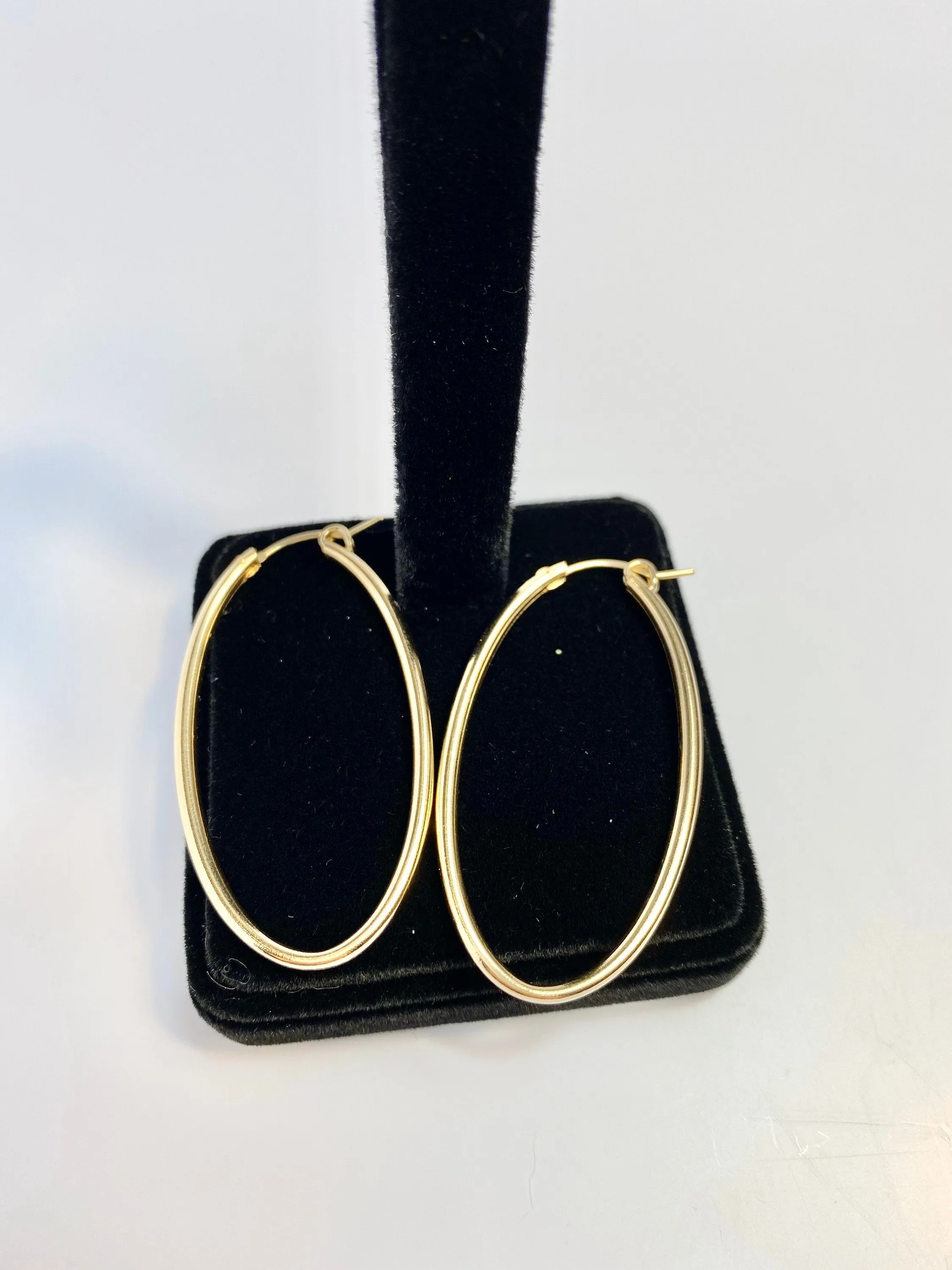 Elegant Oval Hoops 14k gold filled (14KGF) sku090-C-OV-3