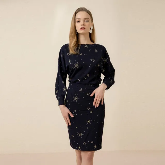 elegant two-piece office ladies clothes
