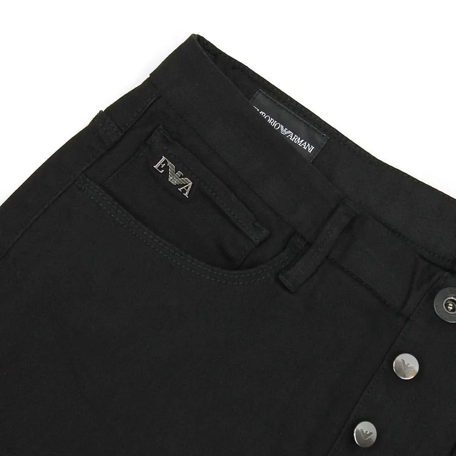 Emporio Armani - J11 Skinny Comfort Jeans in Black