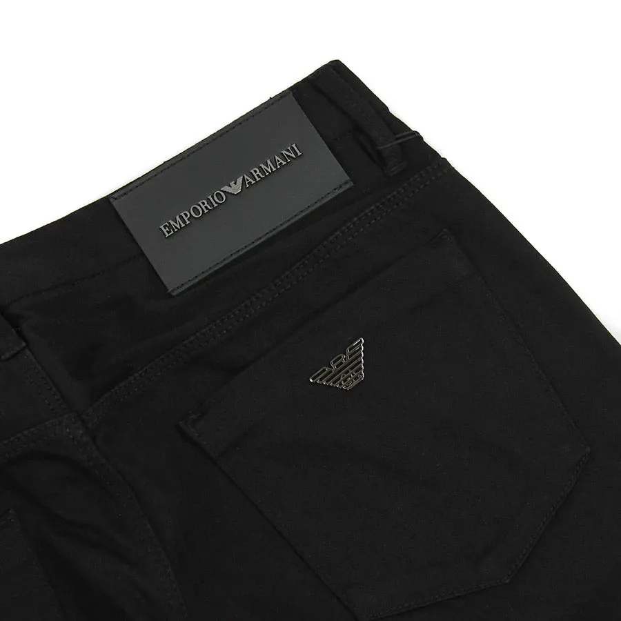 Emporio Armani - J11 Skinny Comfort Jeans in Black