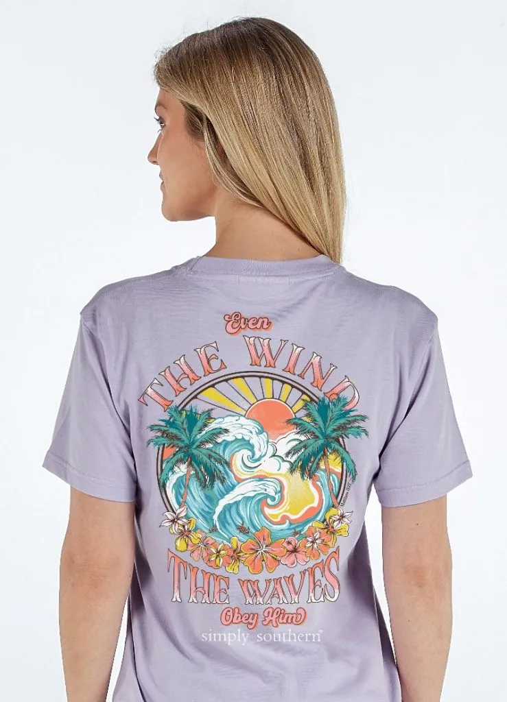'Even The Wind And The Waves Obey Him' Short Sleeve Tee by Simply Southern (Ships Early March)