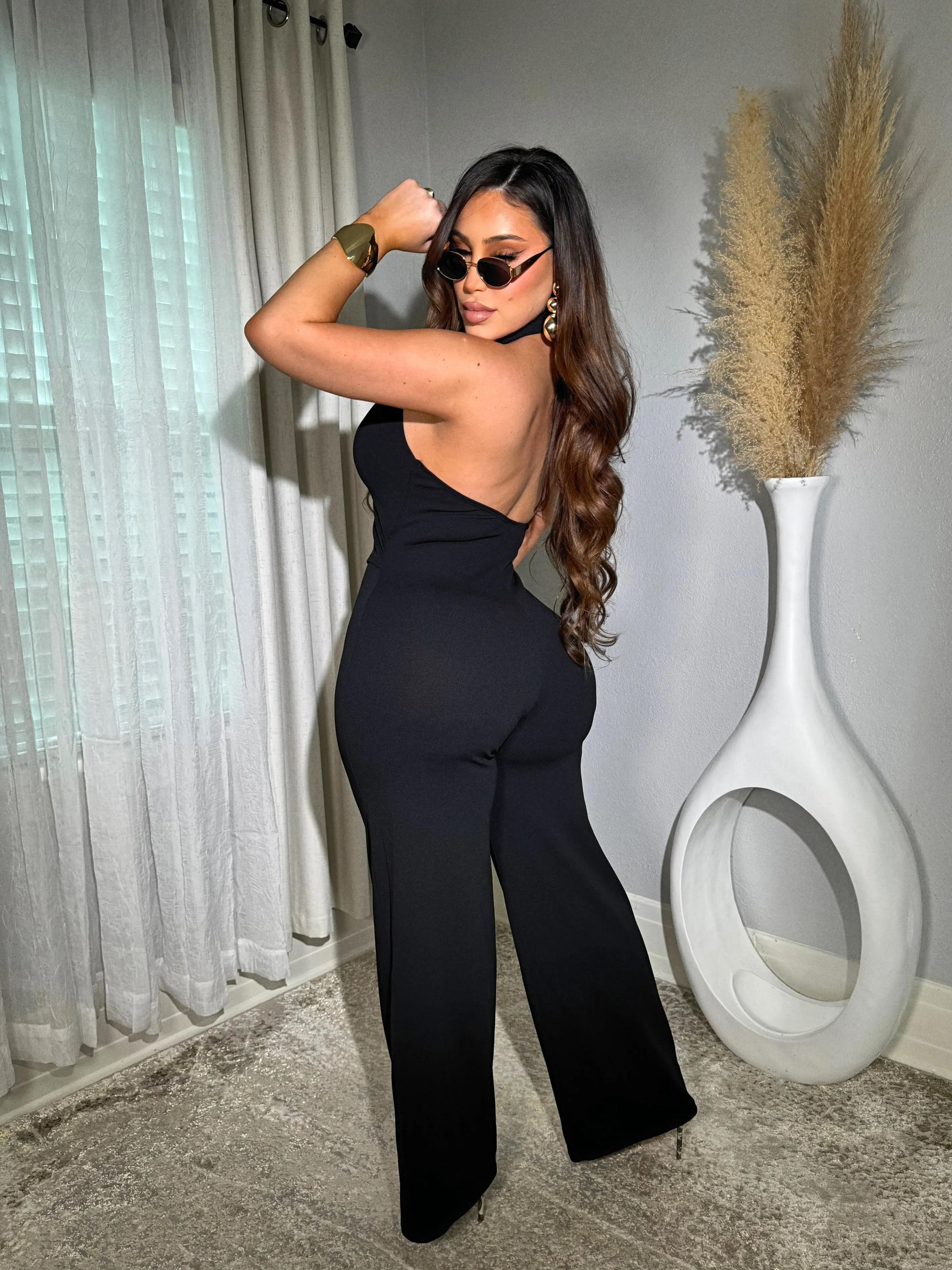 Executive Black Jumpsuit