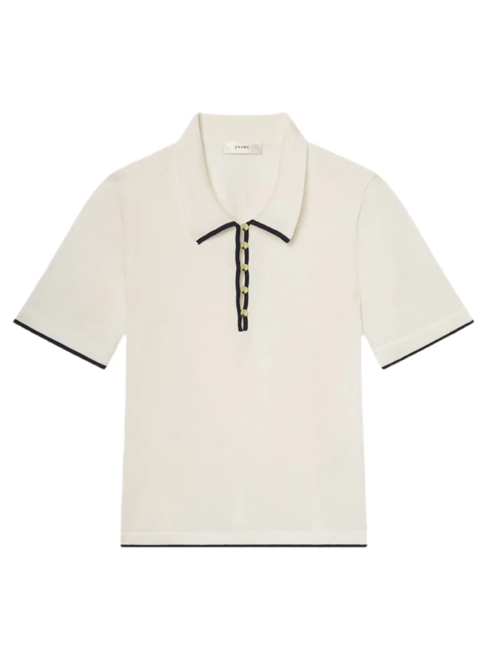 Frame The Sport Polo in Cream Multi