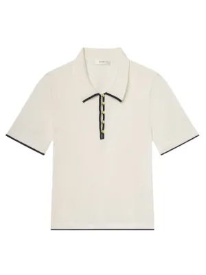 Frame The Sport Polo in Cream Multi