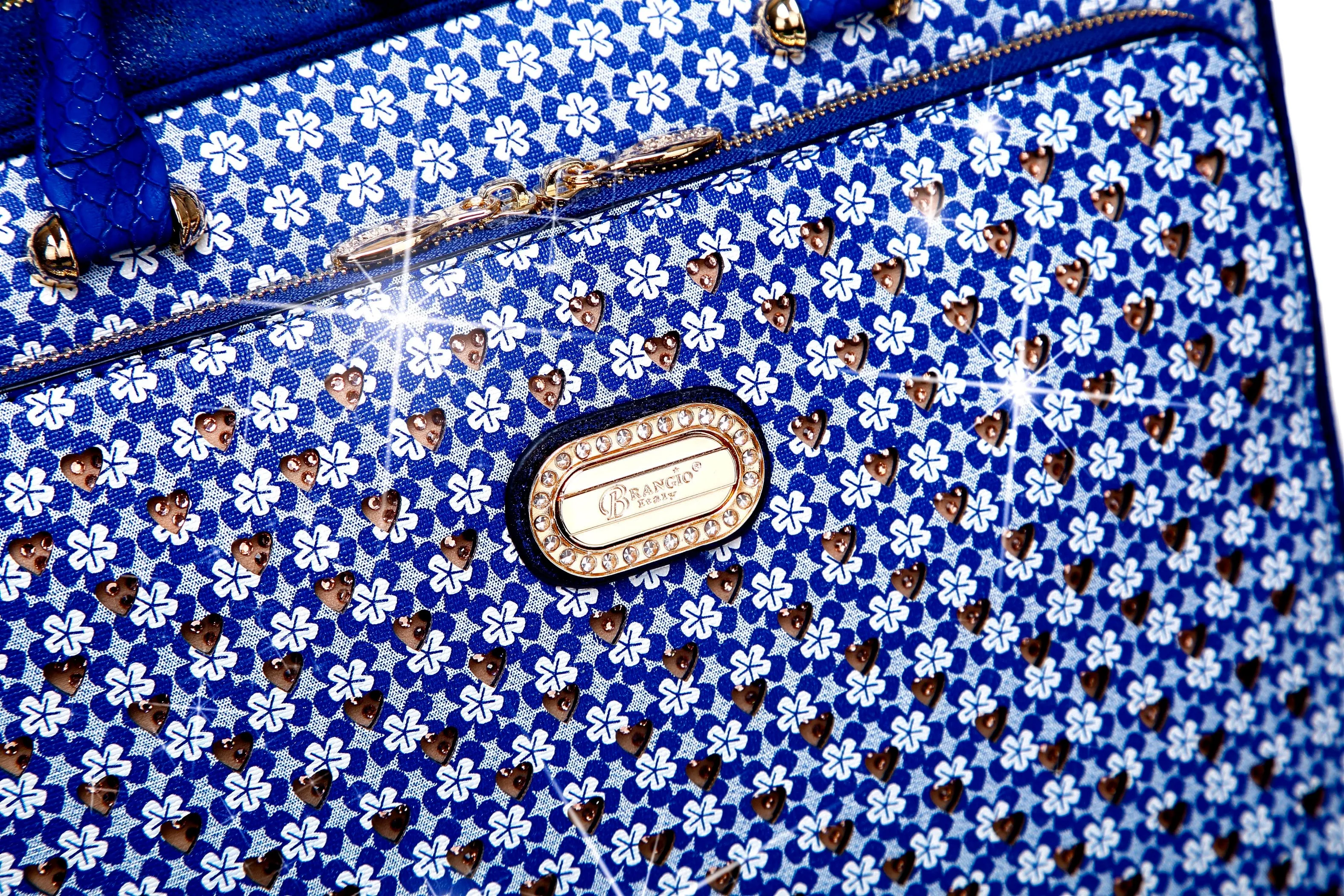 Galaxy Stars Crystal Stud Laptop Office Bag [KMO6608]