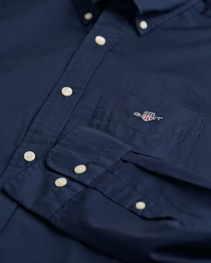 Gant Regular Fit Poplin Shirt Marine