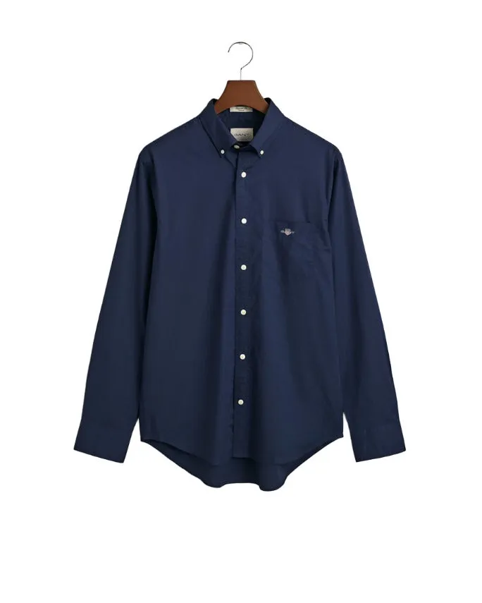 Gant Regular Fit Poplin Shirt Marine