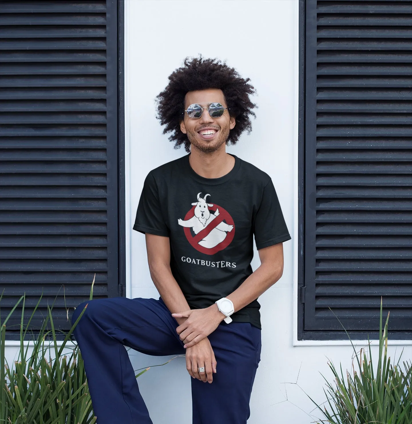 Goatbusters Ghostbusters Logo Parody Unisex T-Shirt