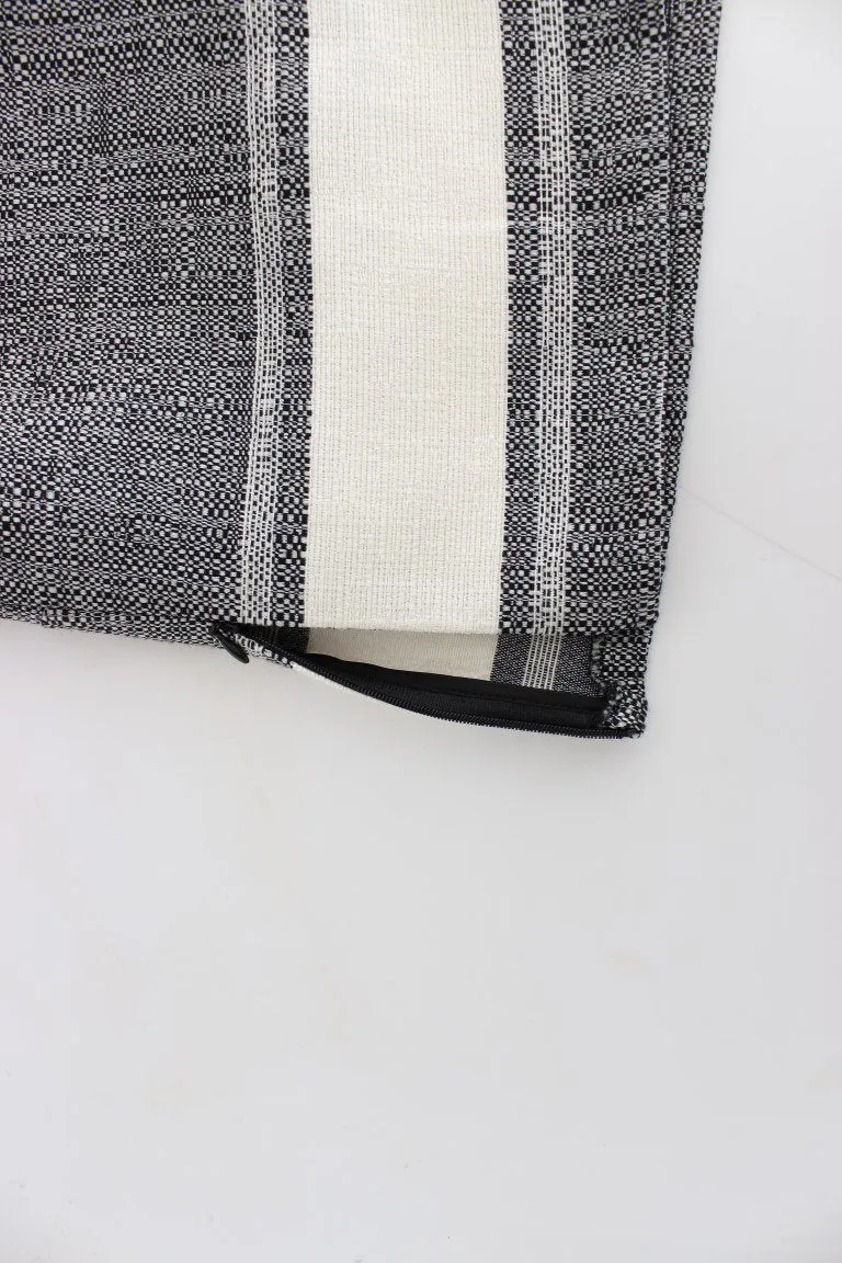 Gray Elegant Cotton Top Blouse