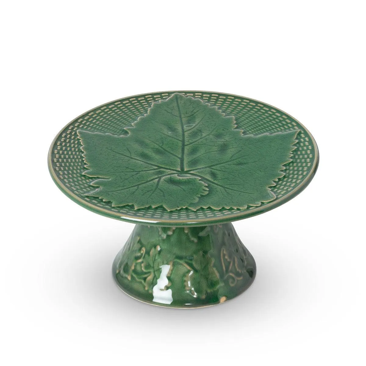 Green Glazed Cake Stand, Large