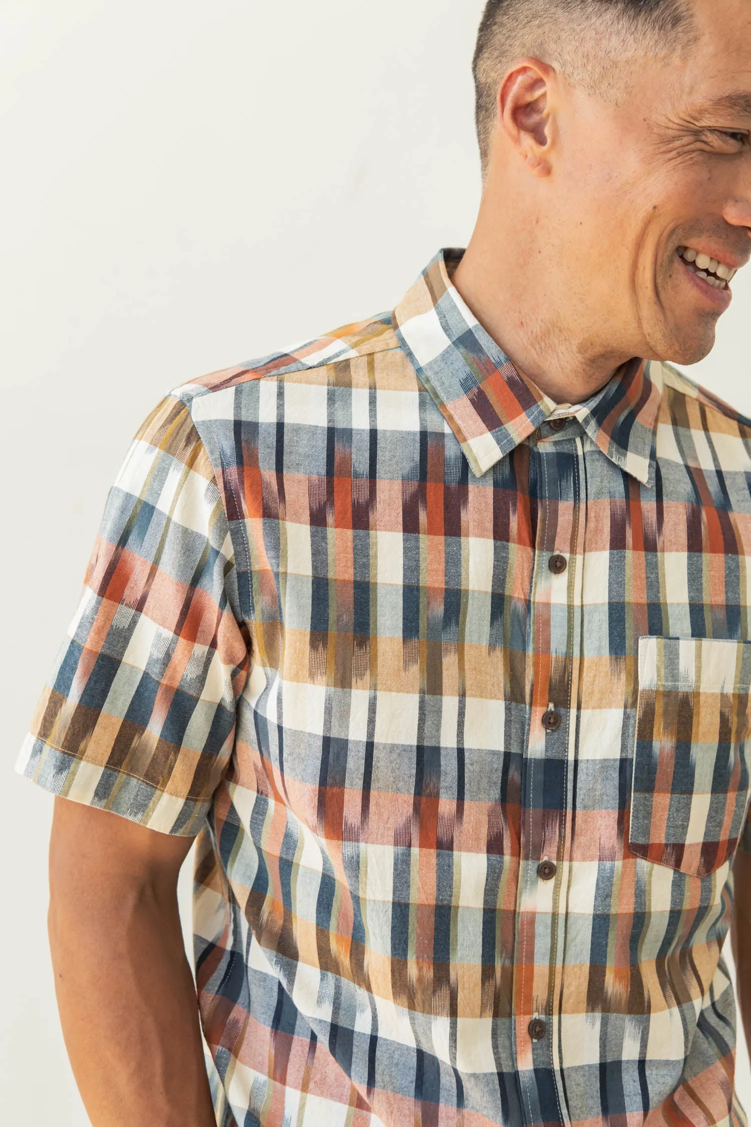 Harbor Slim Shirt / Aurora Space Dye Plaid