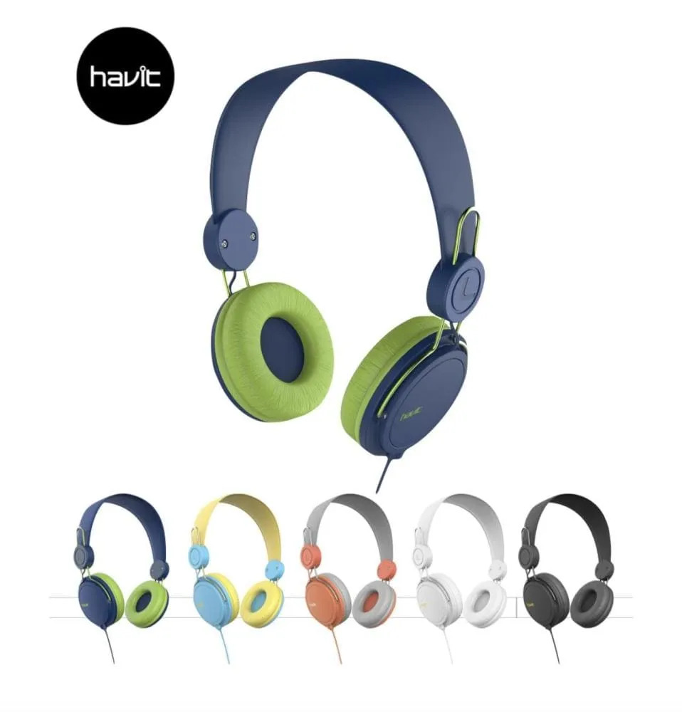 Havit HV-H219D Headphone - Blue / Green