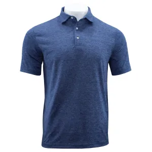 Heather Classic Fit Golf Shirt - Navy