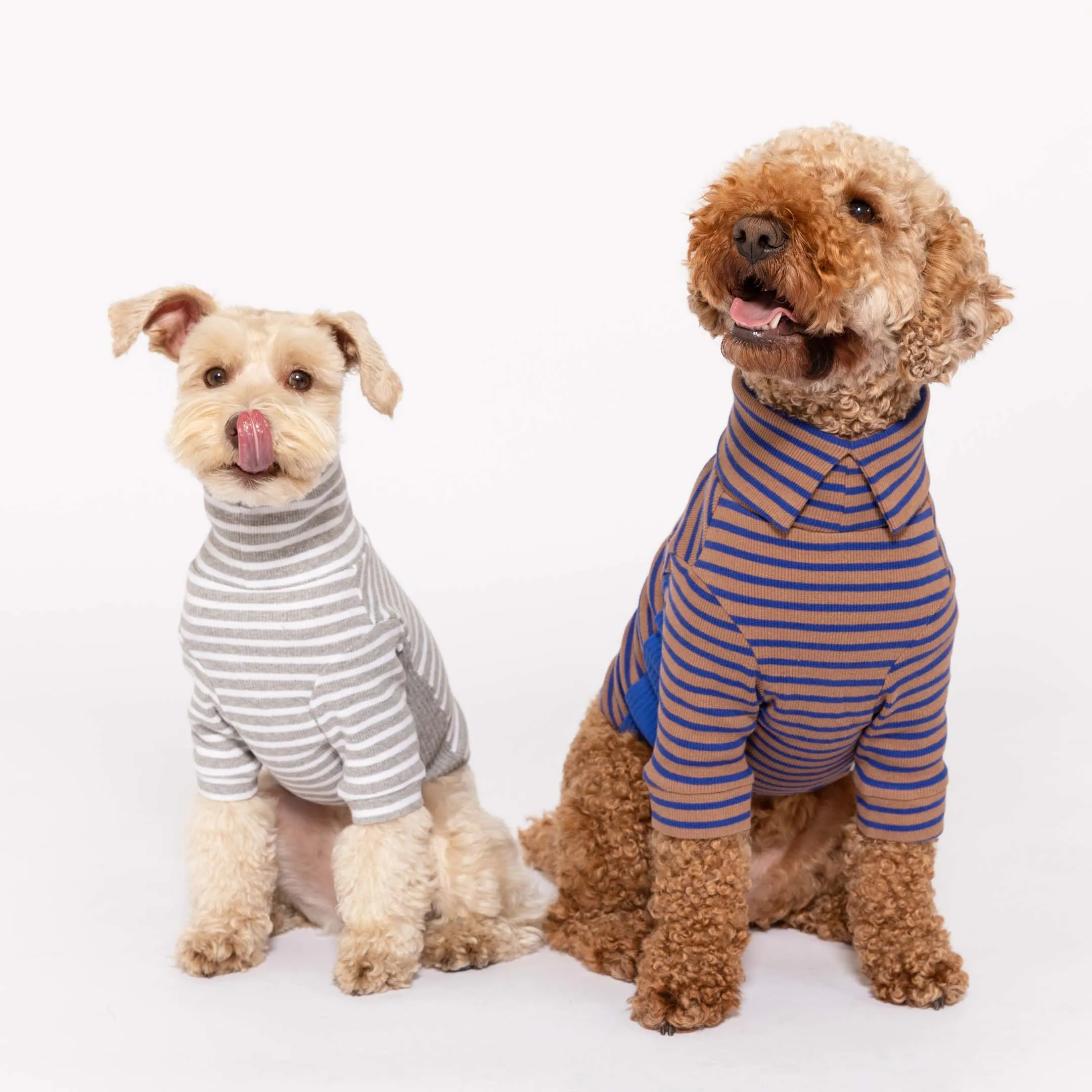 Heather Gray & Ivory Stripe