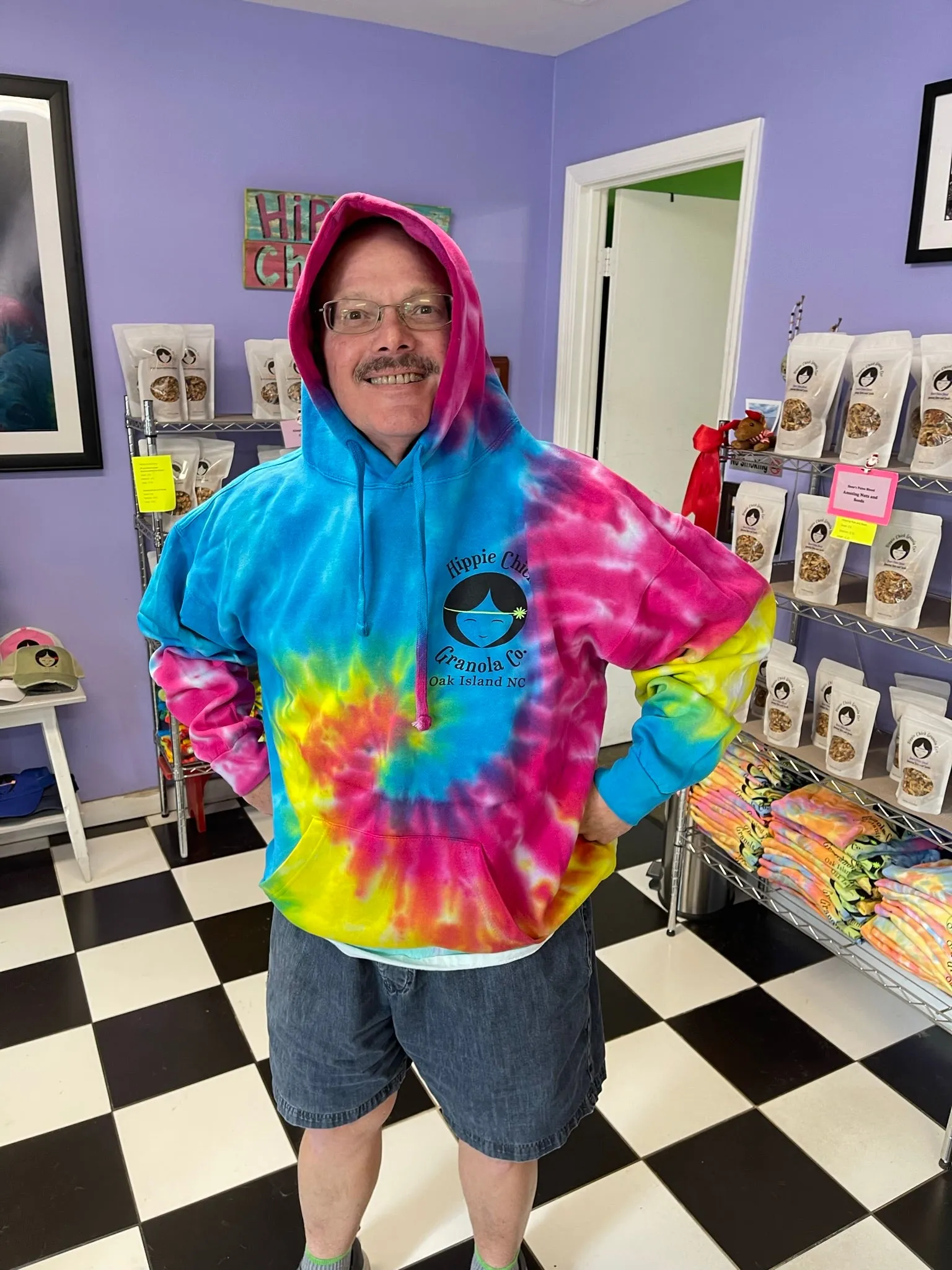 Hoodie - Bright Tie Dye