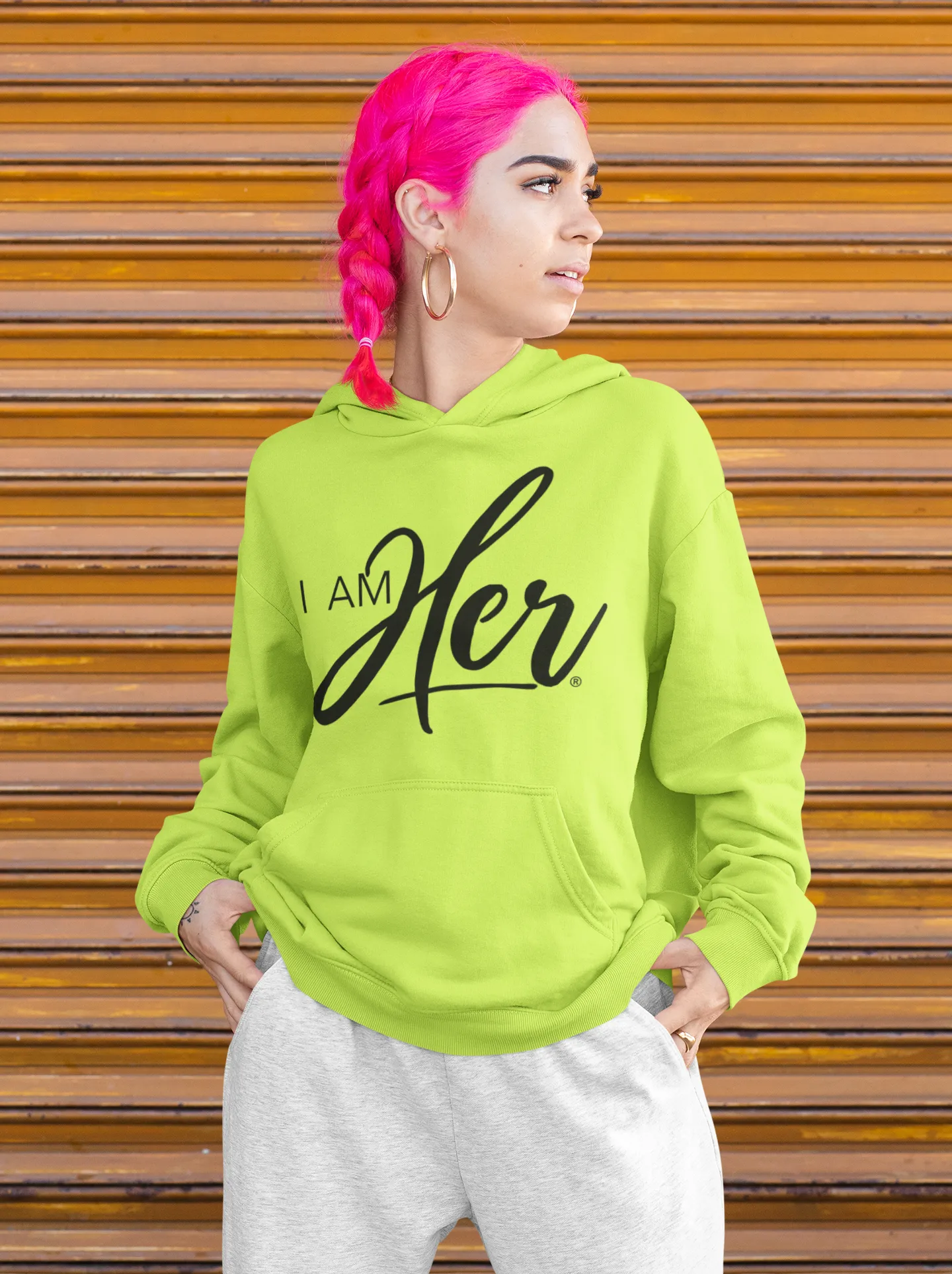 I AM HER Signature Women's Hooded Sweatshirt