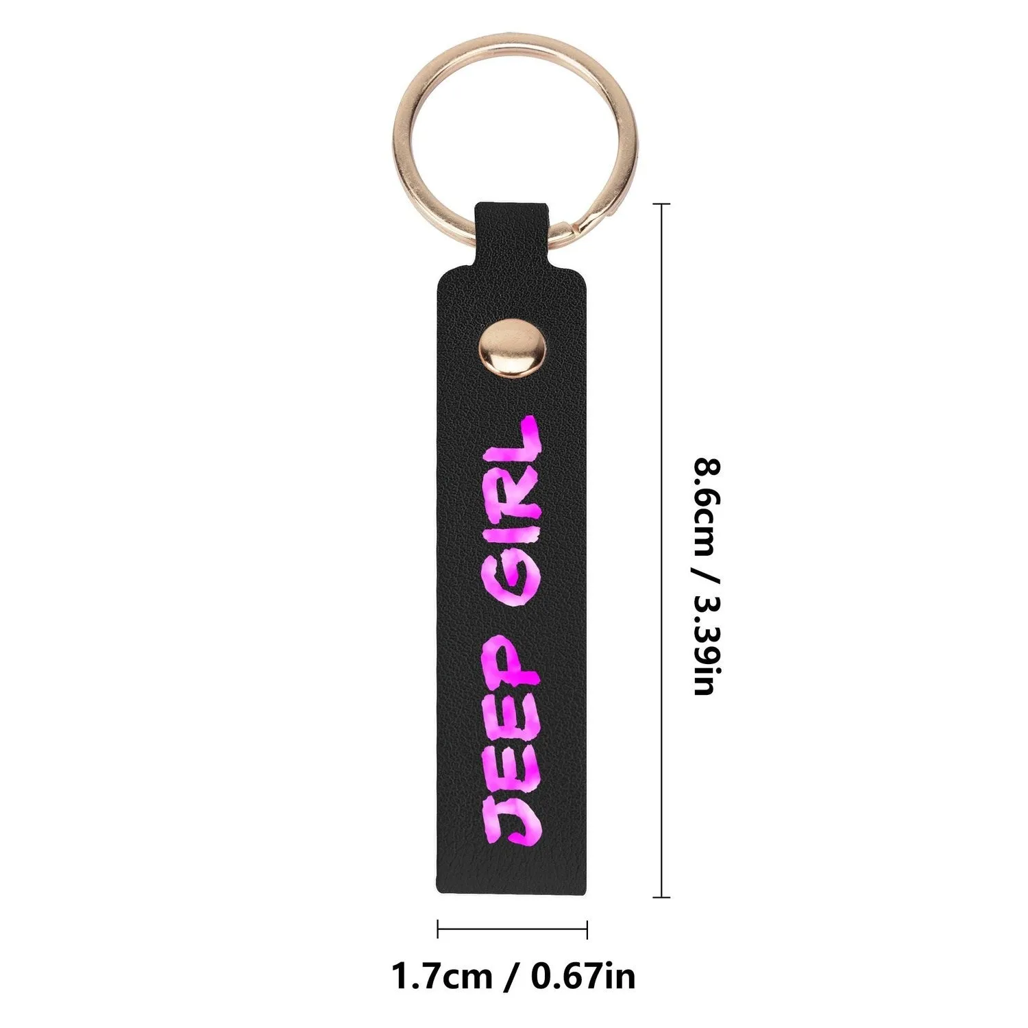 Jeeper Girl Handcraft Leather Loop Keychain