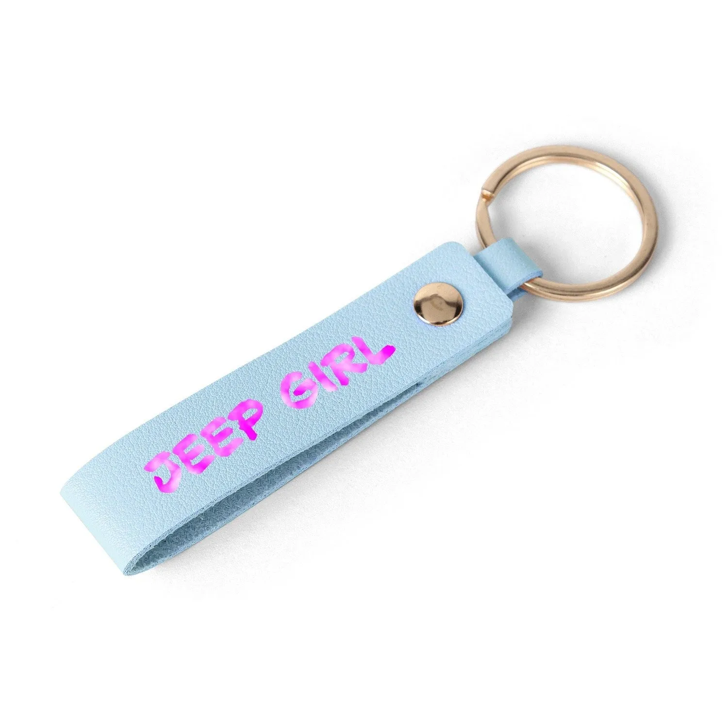 Jeeper Girl Handcraft Leather Loop Keychain