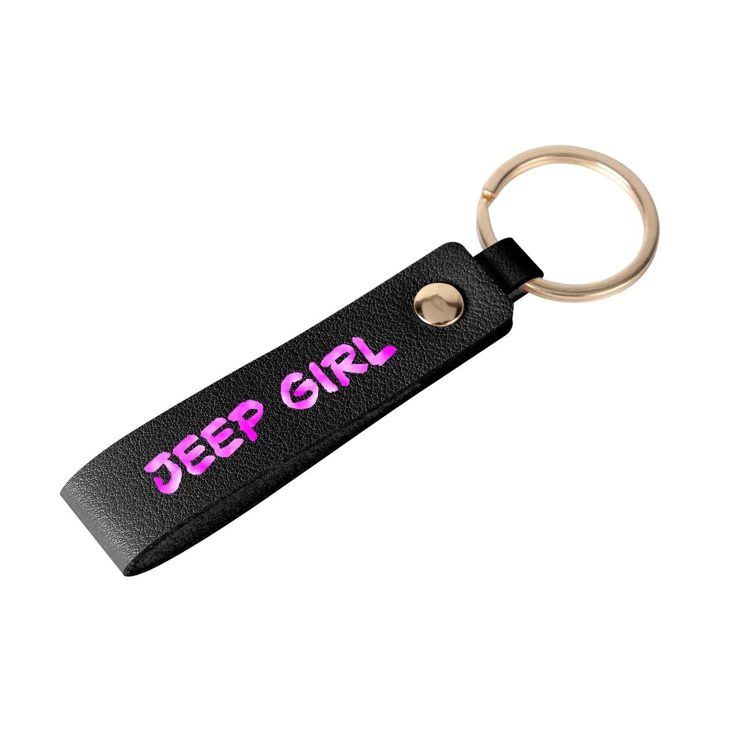 Jeeper Girl Handcraft Leather Loop Keychain
