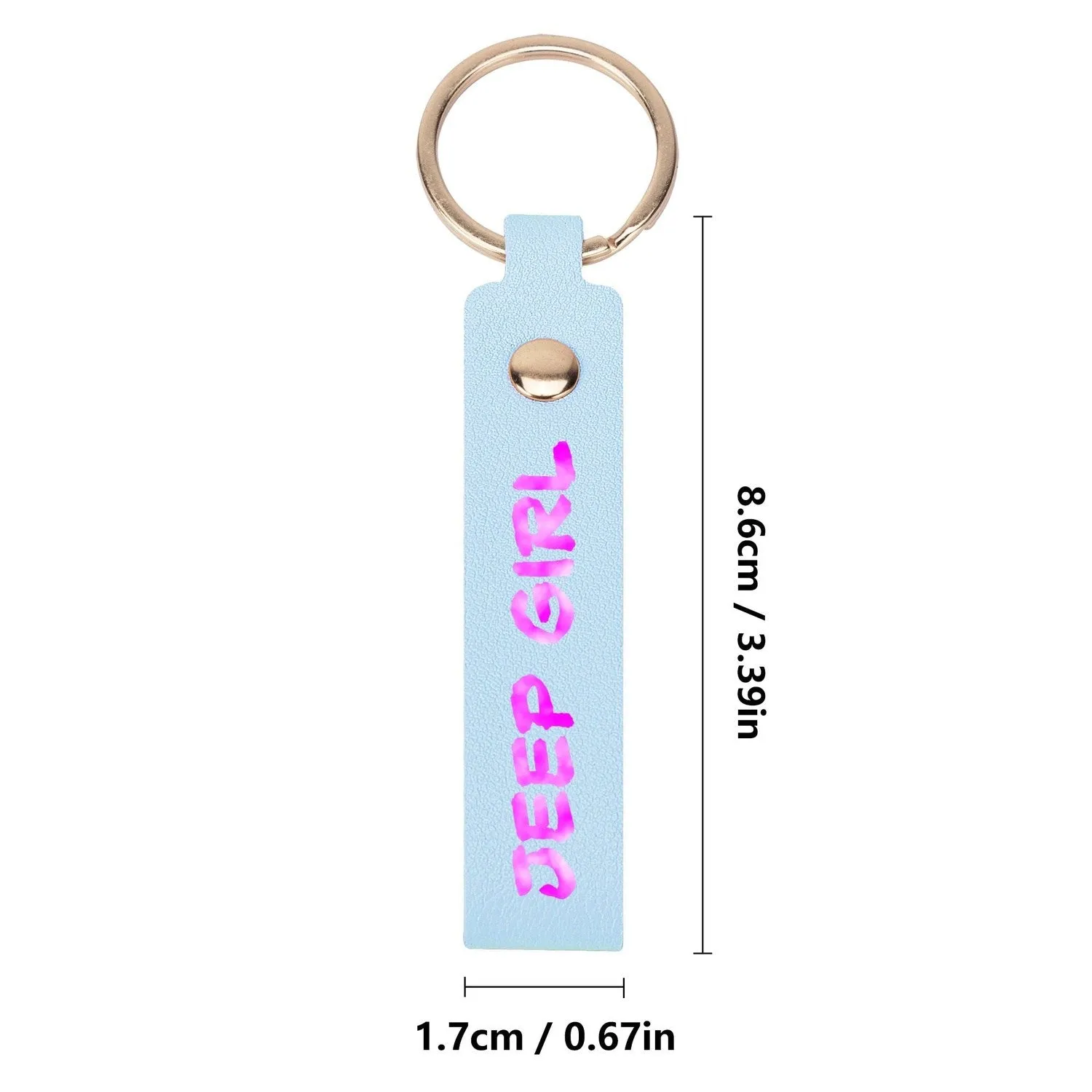 Jeeper Girl Handcraft Leather Loop Keychain