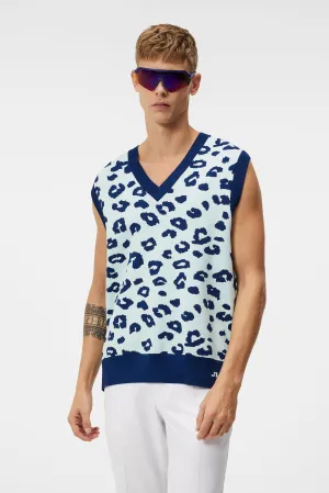 J.Lindeberg Mens Elian Knitted Vest - SAVANNA SPA