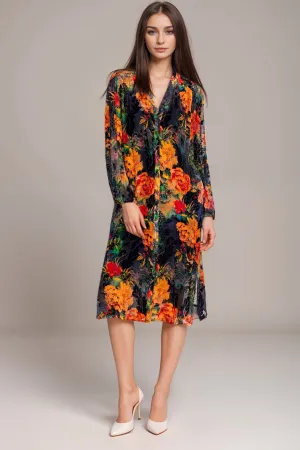 Johnny Was Renna Burnout Midi Dress C34624A8