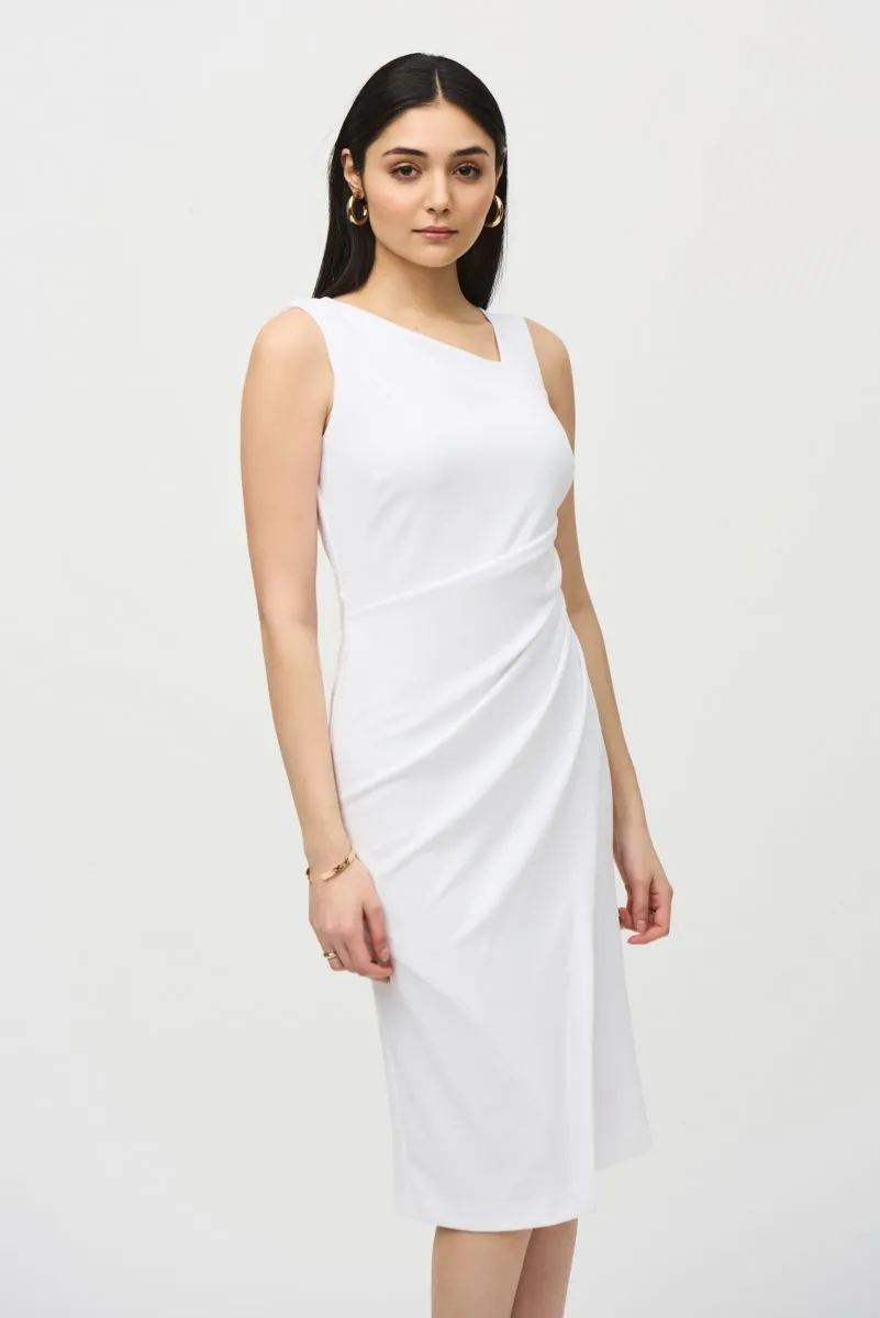 Joseph Ribkoff Asymmetrical Sleeveless Sheath Dress 242234