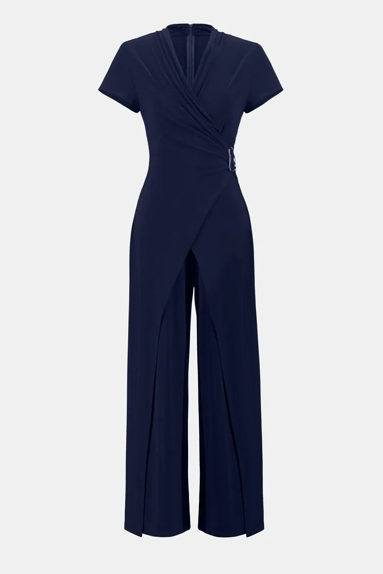 Joseph Ribkoff Silky Knit Wide-Leg Jumpsuit