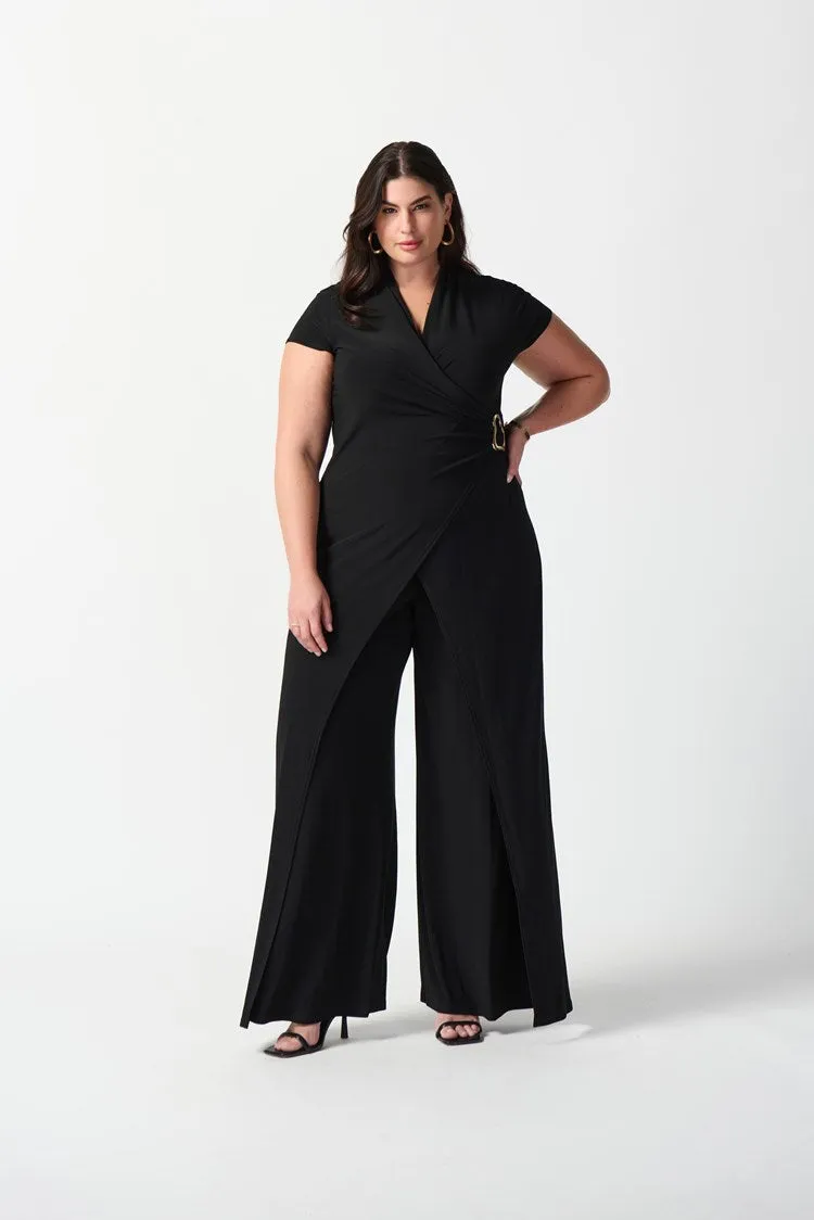Joseph Ribkoff Silky Knit Wide-Leg Jumpsuit