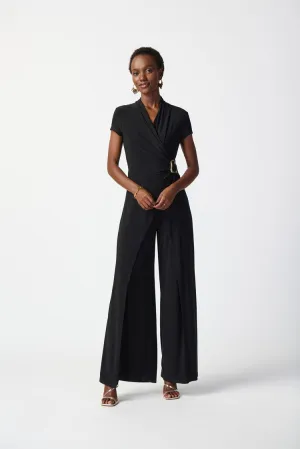 Joseph Ribkoff Silky Knit Wide-Leg Jumpsuit