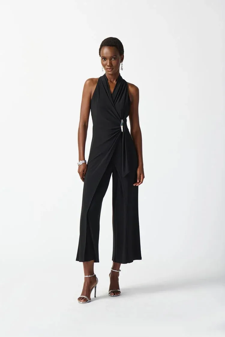 Joseph Ribkoff Silky Knit Wrap Culotte Jumpsuit