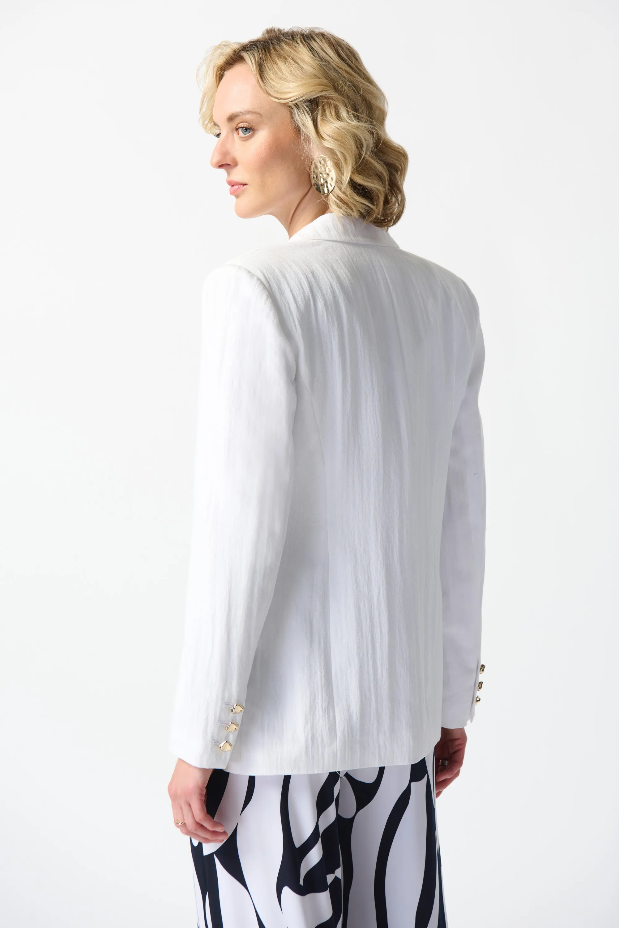 Joseph Ribkoff Woven Fitted Blazer