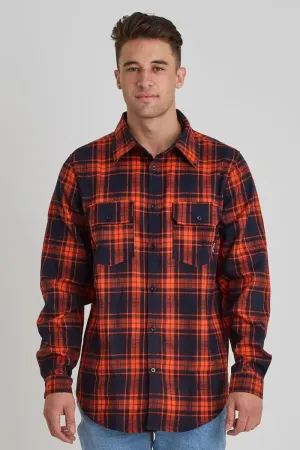 JP Flannel Shirt - Orange