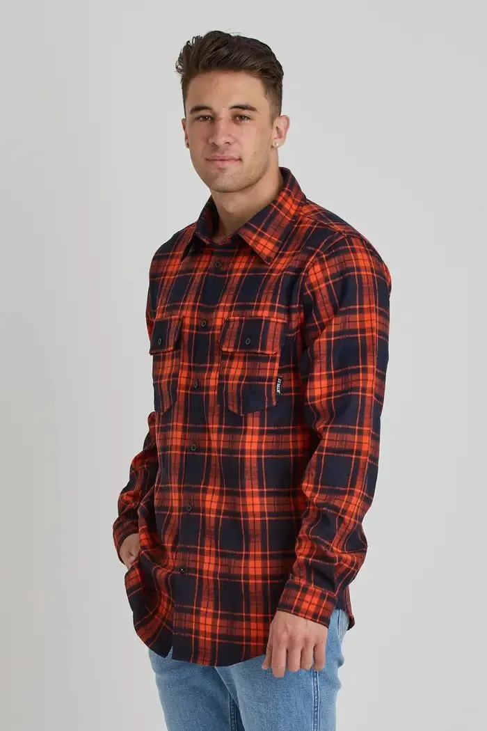JP Flannel Shirt - Orange