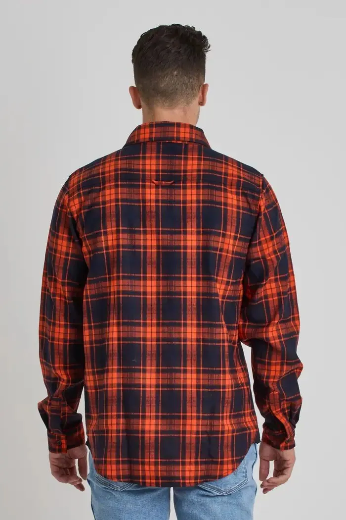 JP Flannel Shirt - Orange