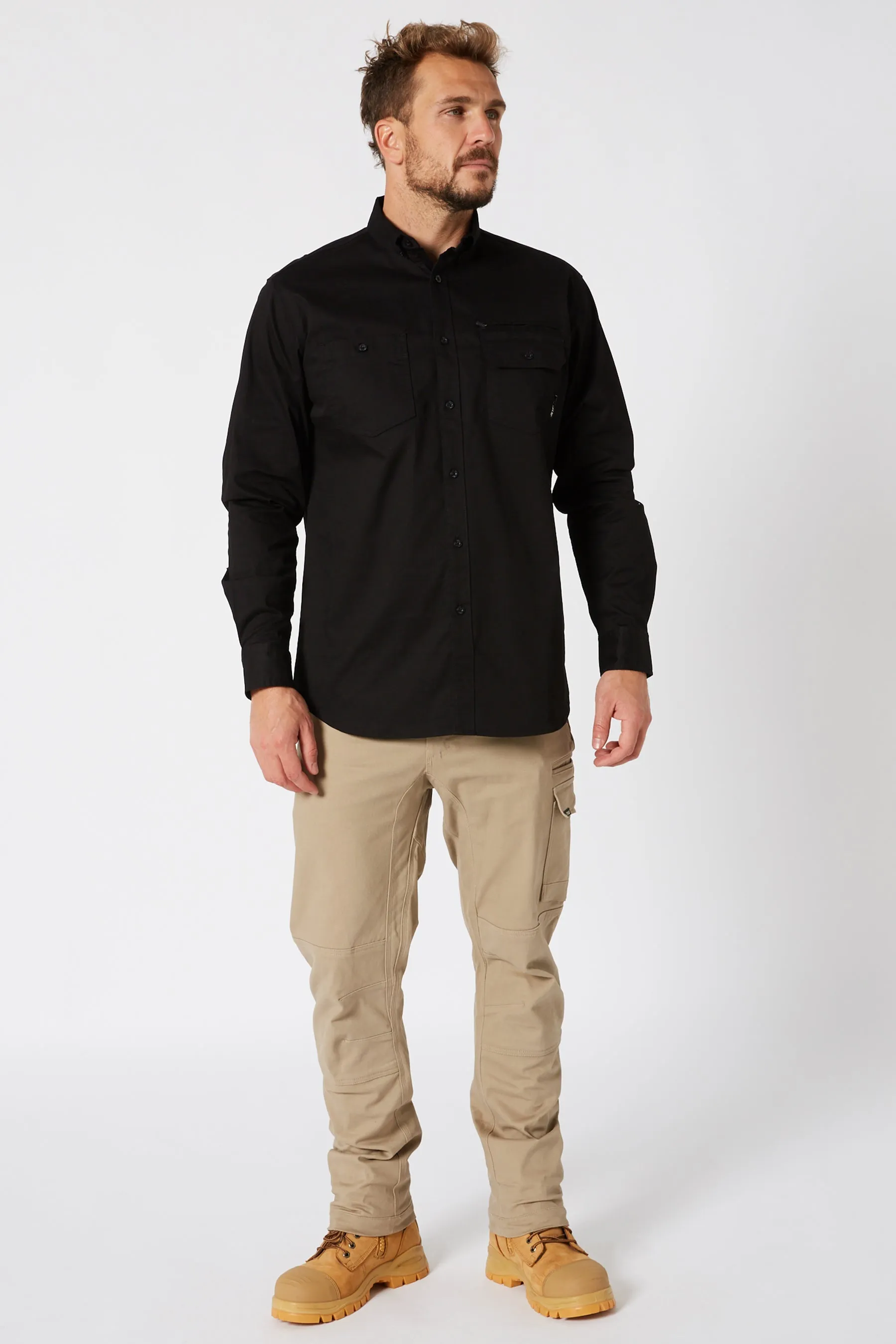 JP Fueled Mens Long Sleeve Shirt - Black