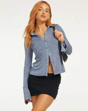 Keani Shirt in Slate