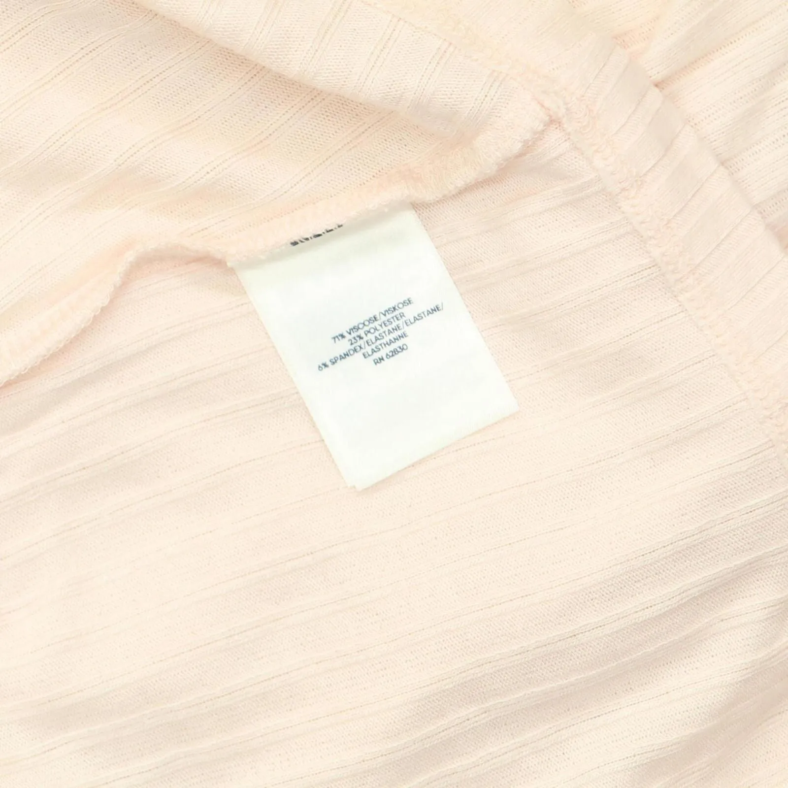 Lands End Womens Long Sleeve Wide Rib Button Front Polo Shirt Pale Petal Pink 2X