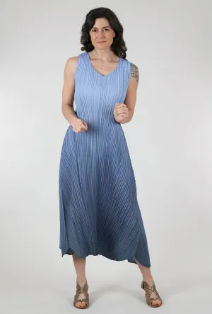 Long Estrella Dress, Indigo