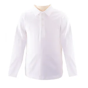 Long Sleeved Polo, Ivory