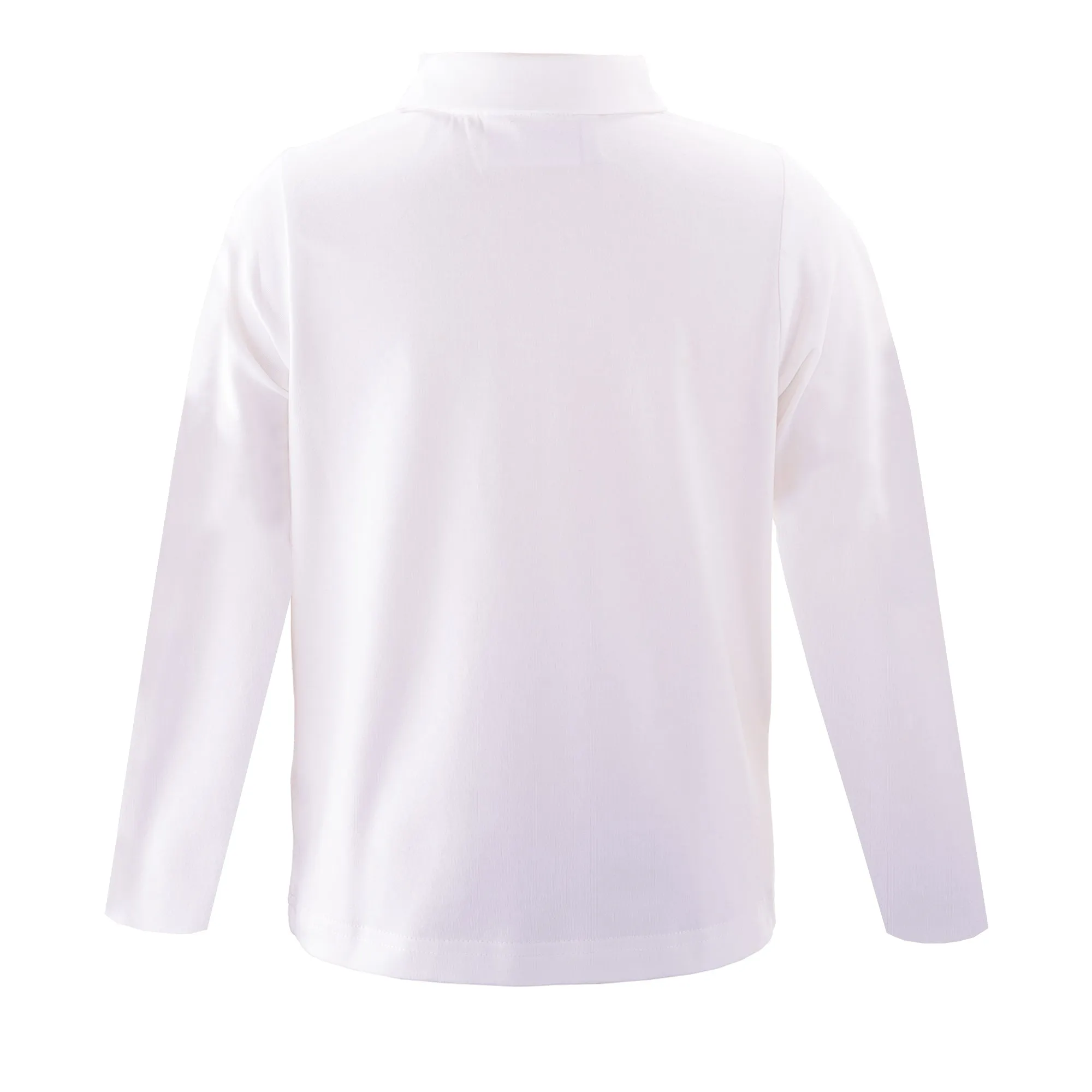 Long Sleeved Polo, Ivory