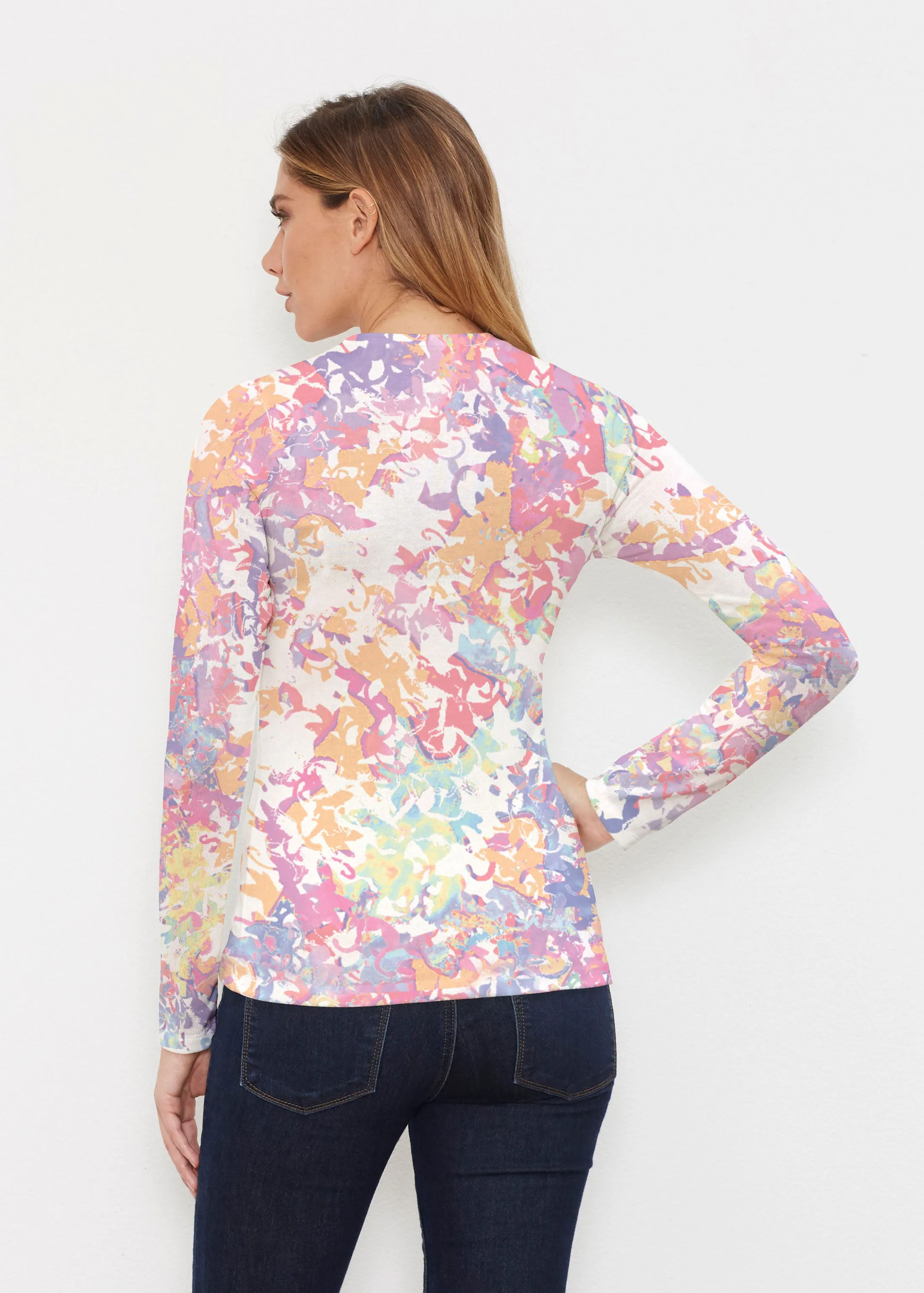 Lovely (19207) ~ Butterknit Long Sleeve V-Neck Top