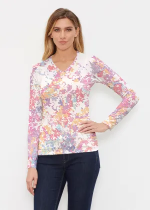 Lovely (19207) ~ Butterknit Long Sleeve V-Neck Top
