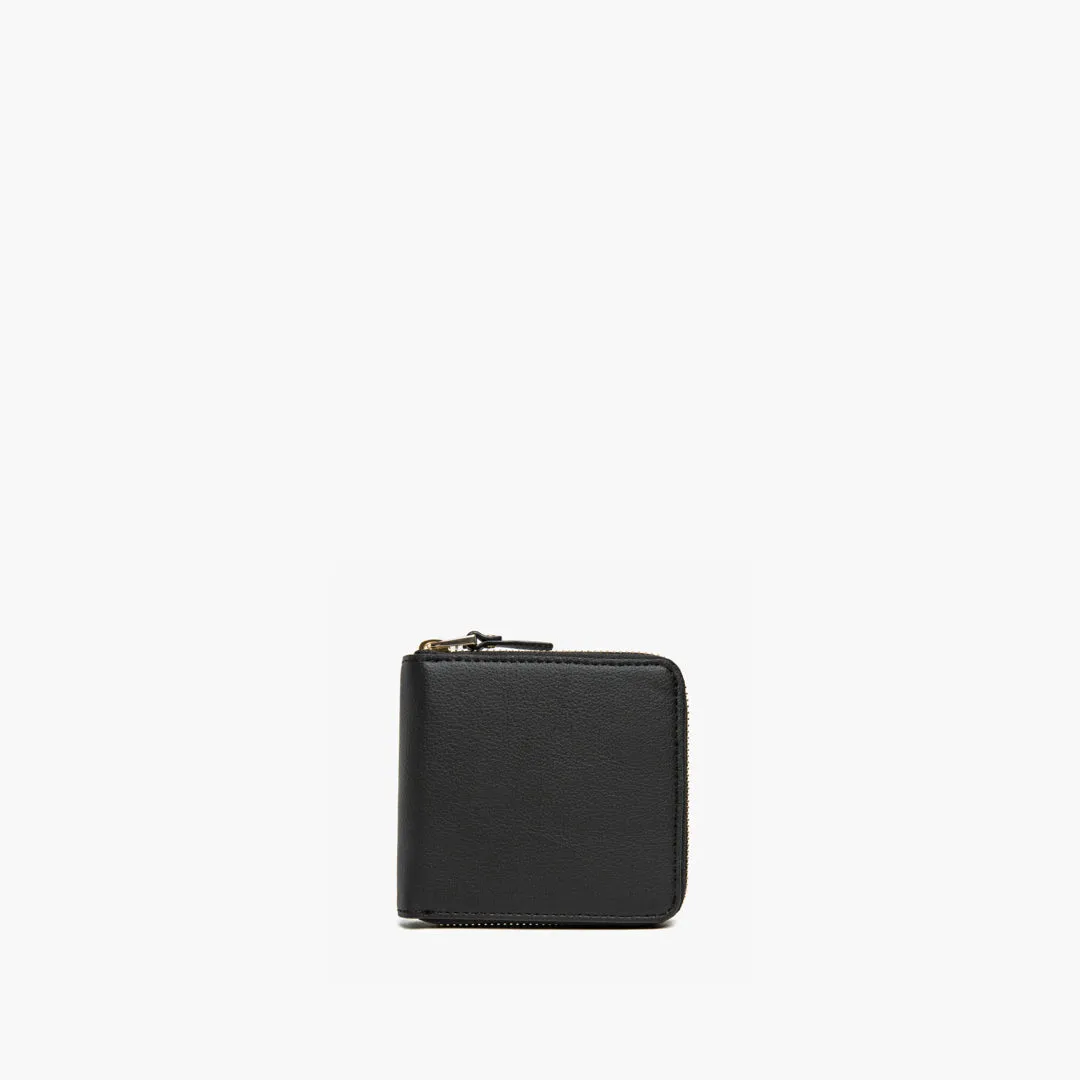 Mallorca Small Wallet - Cactus Leather - Black / Gold / Camel