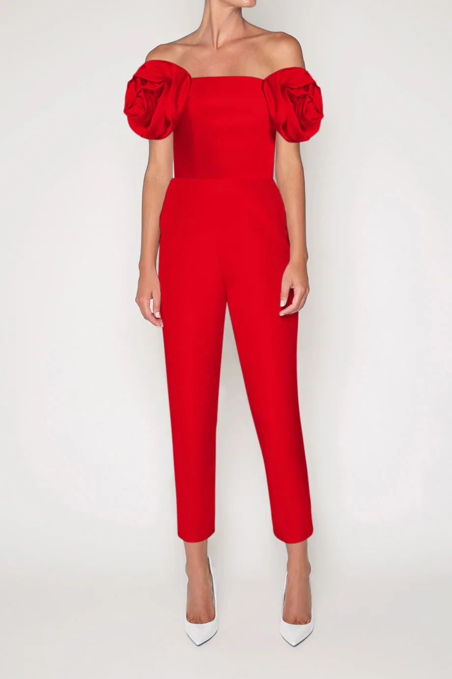Mallory Silk Faille Jumpsuit with Convertible Skirt