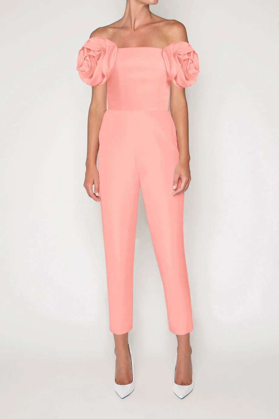 Mallory Silk Faille Jumpsuit with Convertible Skirt