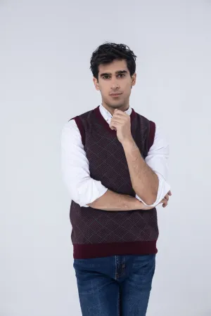 Maroon Sleeves Sweater