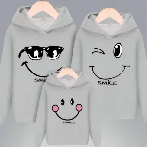 Matching Family Smile Hoodies – Cute & Comfortable Sweatshirts for Parents and Kids