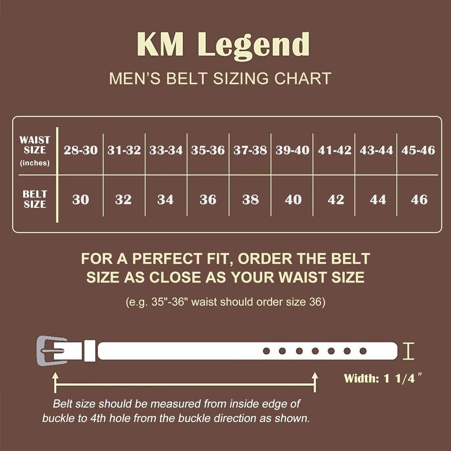 Men's Leather Dress Belt for Work Business and Casual